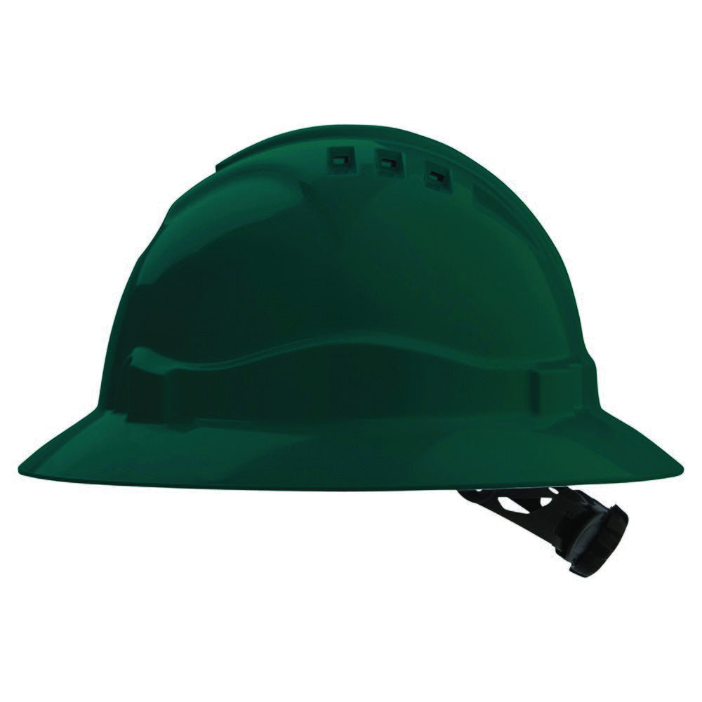 PRO CHOICE V6 Vented Full Brim Hard Hat Ratchet Harness - Green 6 салхивчтай, эргүүлдэг чангалагчтай уурхайн каск