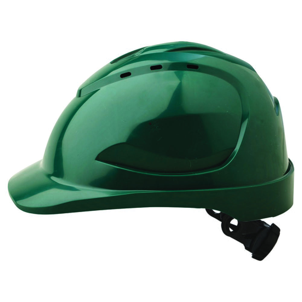 PRO CHOICE V9 Vented Hard Hat with Ratchet Harness - Green 9 салхивчтай, эргүүлдэг чангалагчтай ногоон каск