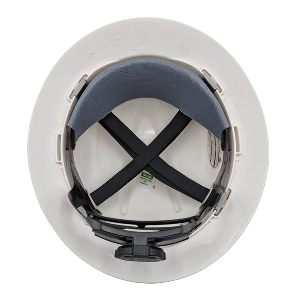 MSA White Mining Helmet With Light Mount Уурхайн гэрэл тогтоогчтой цагаан каск