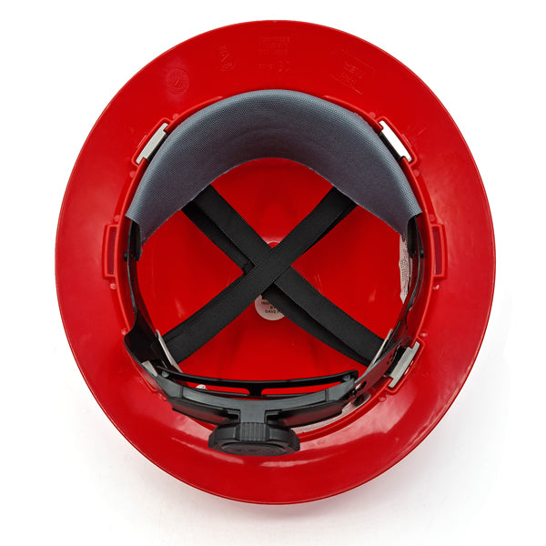 MSA Red Mining Helmet with Light Mount Уурхайн гэрэл тогтоогчтой улаан каск