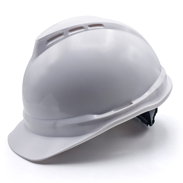 MSA V-Gard 500 White Helmet Aгааржуулагчтай цагаан каск