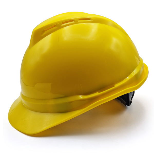 MSA V-Gard 500 Yellow Helmet Агааржуулагчтай шар каск