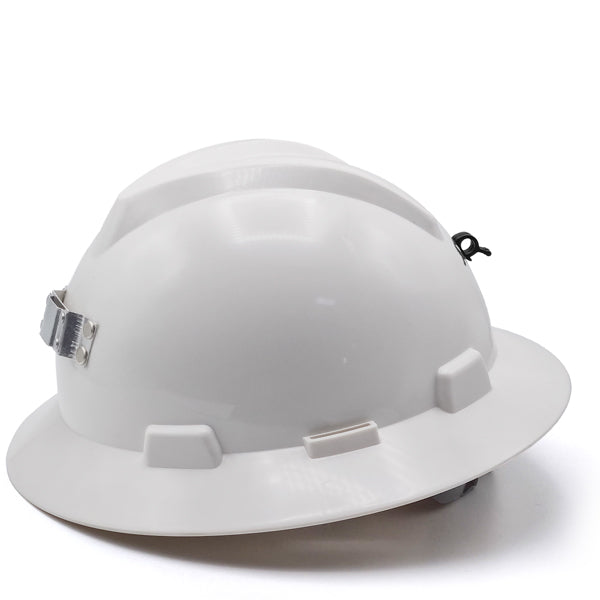 MSA White Mining Helmet With Light Mount Уурхайн гэрэл тогтоогчтой цагаан каск