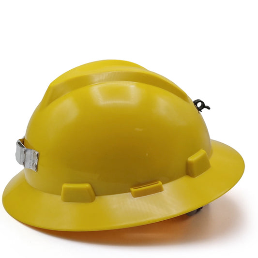 MSA Yellow Mining Helmet with Light Mount Уурхайн гэрэл тогтоогчтой шар каск