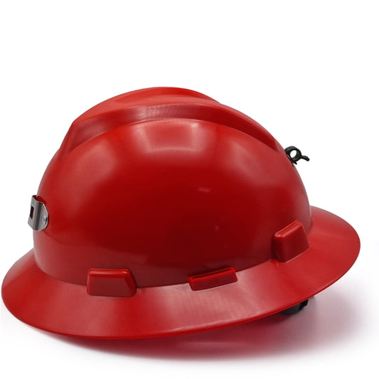 MSA Red Mining Helmet with Light Mount Уурхайн гэрэл тогтоогчтой улаан каск