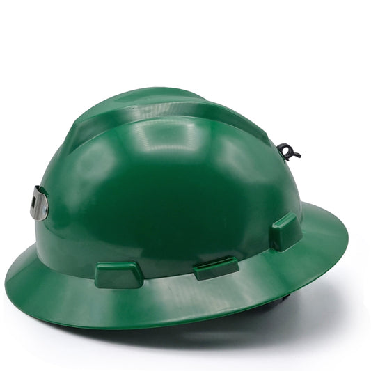 MSA Green Mining Helmet with Light Mount Уурхайн гэрэл тогтоогчтой ногоон каск