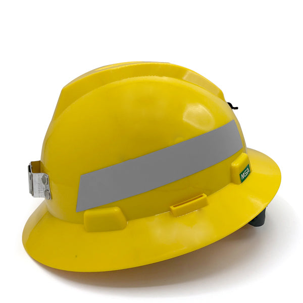 MSA Yellow Mining Helmet With Reflect &Light Mount Цацруулагчтай уурхайн шар каск