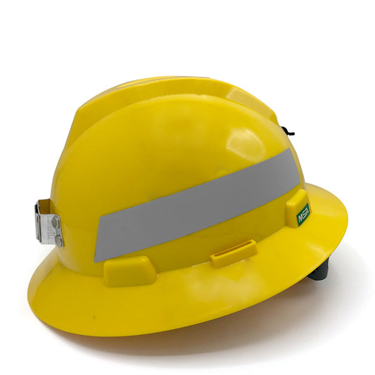 MSA Yellow Mining Helmet With Reflect &Light Mount Цацруулагчтай уурхайн шар каск