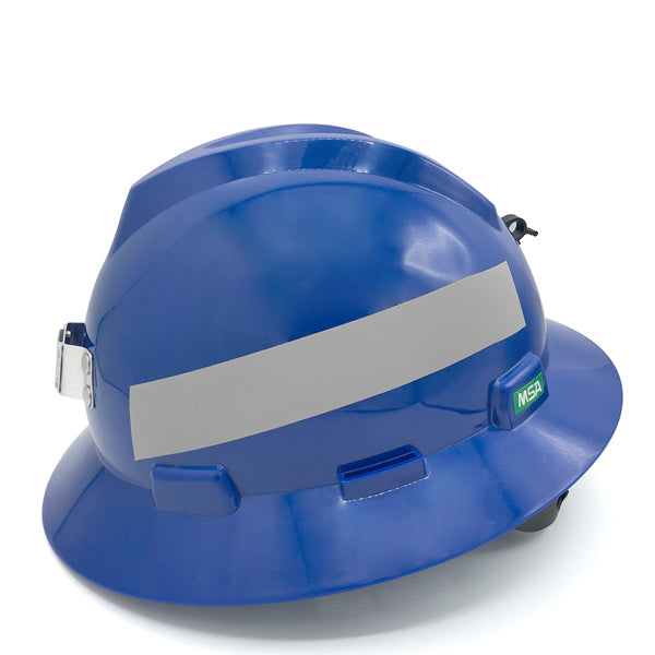 MSA Blue Mining Helmet With Light Mount Уурхайн цэнхэр каск