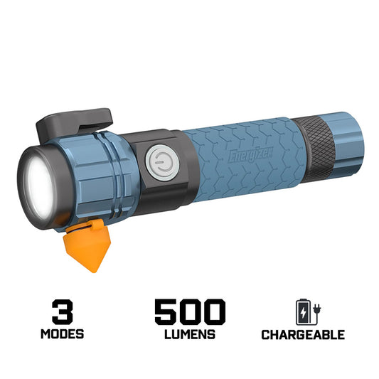 Energizer Auto Metal Light 500 Lumens Машинд зориулсан цэнэглэдэг гар чийдэн