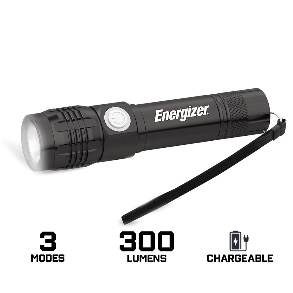 Energizer Metal Recharge Flashlight 300 Lumens Цэнэглэдэг металл гар чийдэн