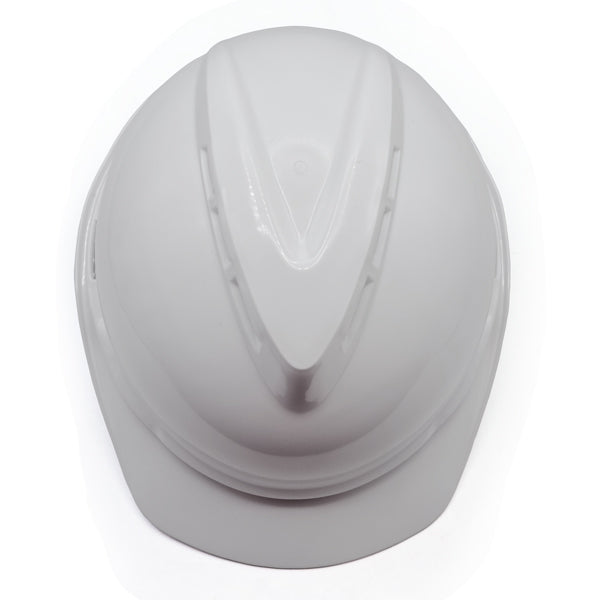 MSA V-Gard 500 White Helmet Aгааржуулагчтай цагаан каск