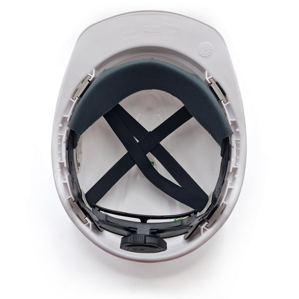 MSA V-Gard 500 White Helmet Aгааржуулагчтай цагаан каск