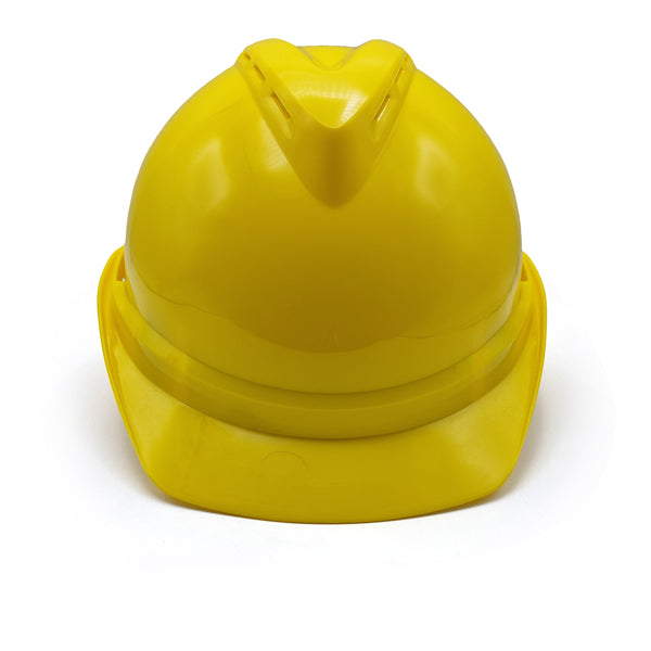 MSA V-Gard 500 Yellow Helmet Агааржуулагчтай шар каск