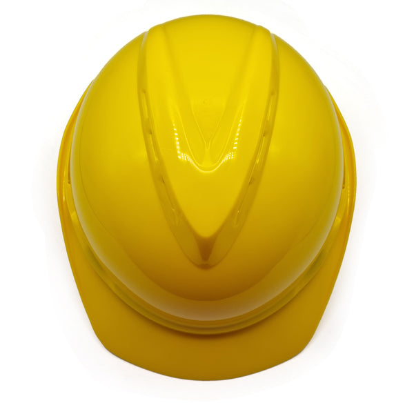 MSA V-Gard 500 Yellow Helmet Агааржуулагчтай шар каск
