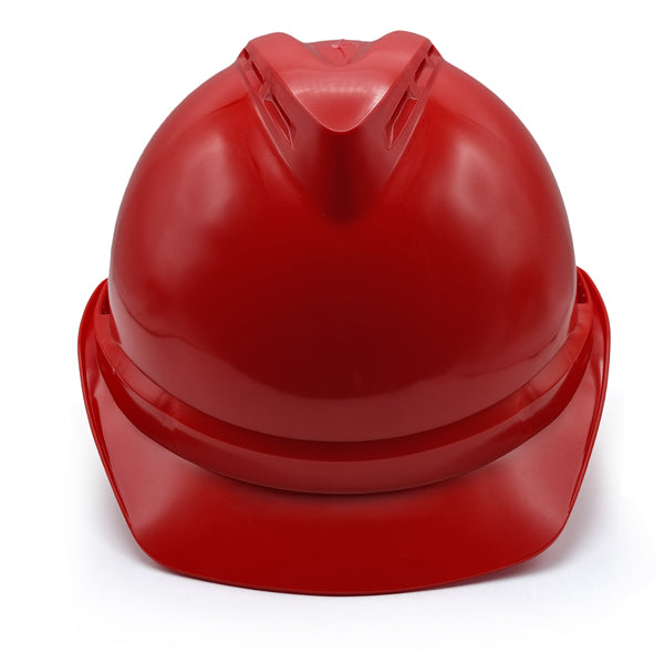 MSA V-Gard 500 Red Helmet Агааржуулагчтай улаан каск