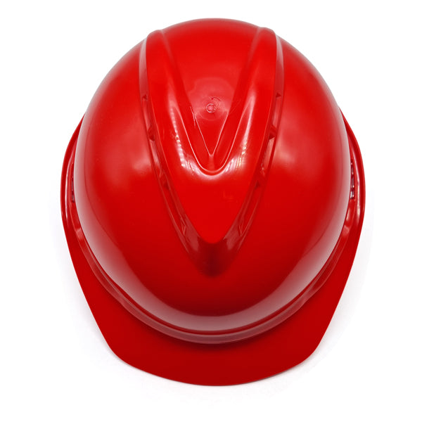 MSA V-Gard 500 Red Helmet Агааржуулагчтай улаан каск