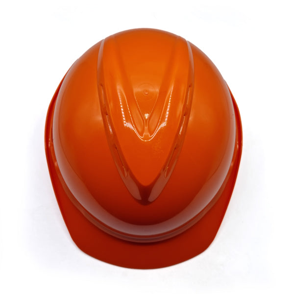MSA V-Gard 500 Orange Helmet Агааржуулагчтай улбар шар каск