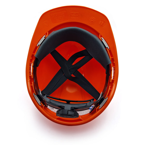 MSA V-Gard 500 Orange Helmet Агааржуулагчтай улбар шар каск