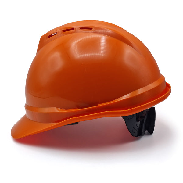 MSA V-Gard 500 Orange Helmet Агааржуулагчтай улбар шар каск