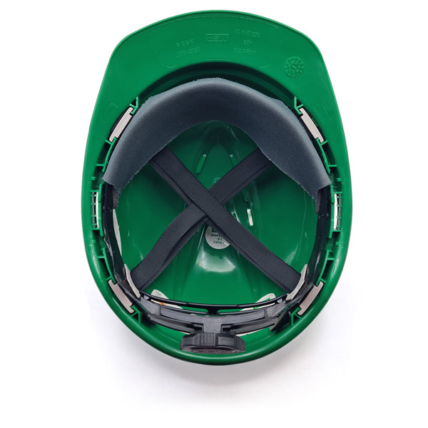 MSA V-Gard 500 Green Helmet Агааржуулагчтай ногоон каск