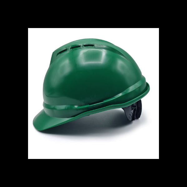 MSA V-Gard 500 Green Helmet Агааржуулагчтай ногоон каск