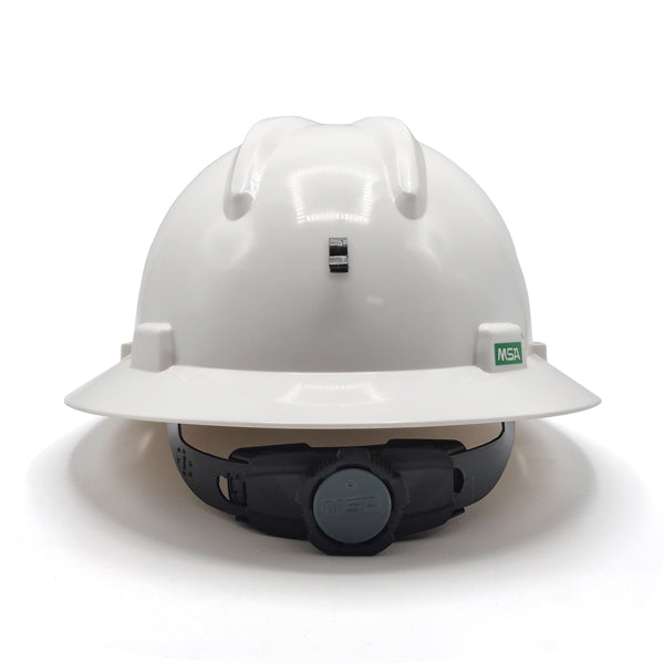 MSA White Mining Helmet With Light Mount Уурхайн гэрэл тогтоогчтой цагаан каск