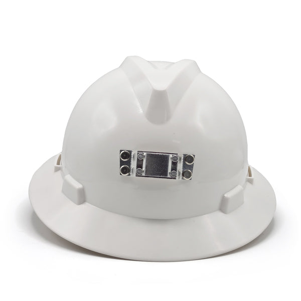 MSA White Mining Helmet With Light Mount Уурхайн гэрэл тогтоогчтой цагаан каск