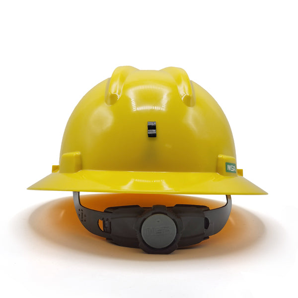 MSA Yellow Mining Helmet with Light Mount Уурхайн гэрэл тогтоогчтой шар каск