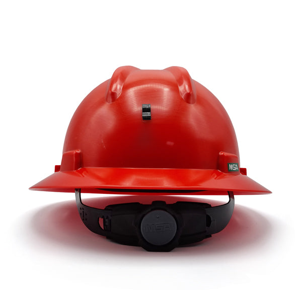 MSA Red Mining Helmet with Light Mount Уурхайн гэрэл тогтоогчтой улаан каск