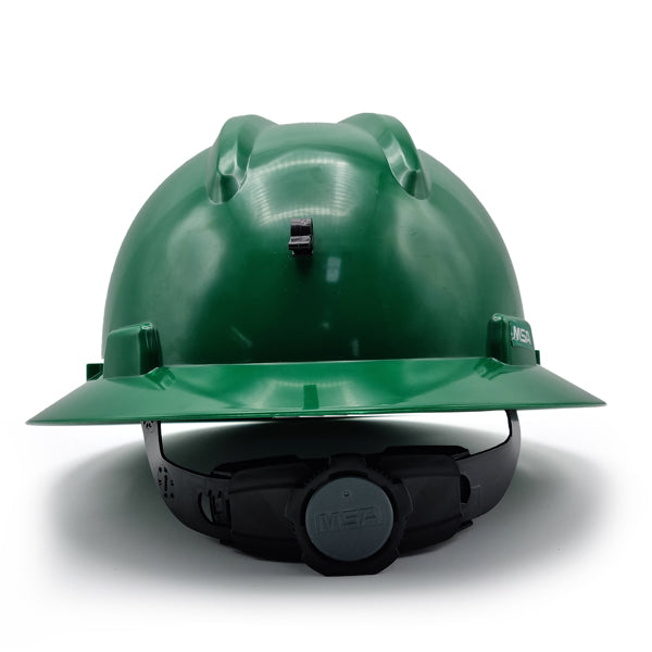MSA Green Mining Helmet with Light Mount Уурхайн гэрэл тогтоогчтой ногоон каск