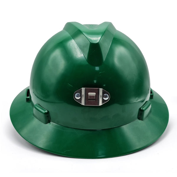 MSA Green Mining Helmet with Light Mount Уурхайн гэрэл тогтоогчтой ногоон каск