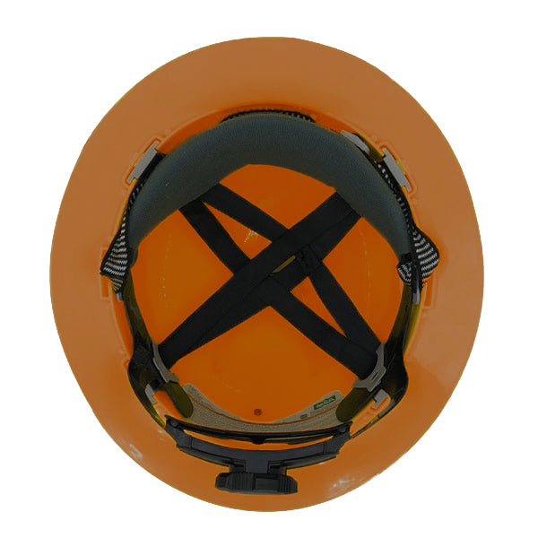 MSA Orange Mining Helmet With Reflect &Light Mount Цацруулагчтай уурхайн улбар шар каск