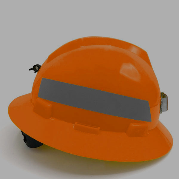 MSA Orange Mining Helmet With Reflect &Light Mount Цацруулагчтай уурхайн улбар шар каск