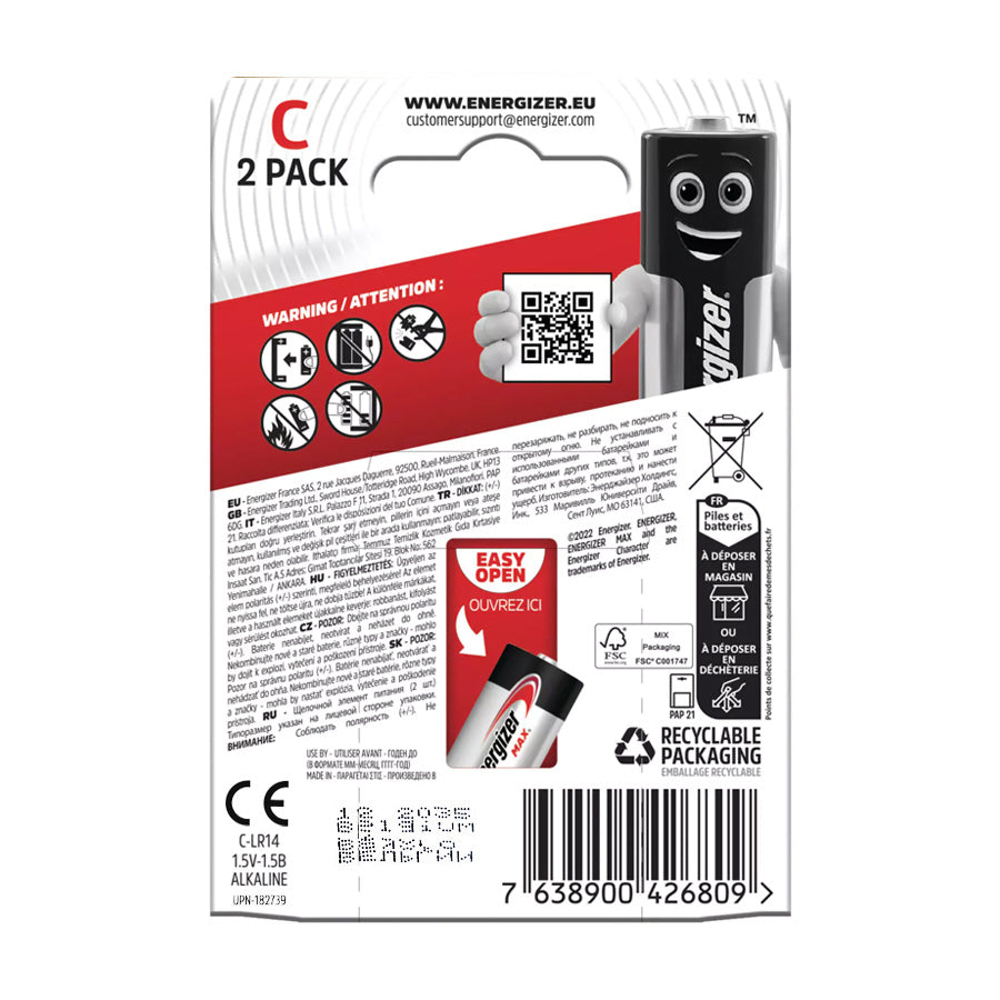 Energizer C Max /2ea/ С Макс дунд зай /2ш/