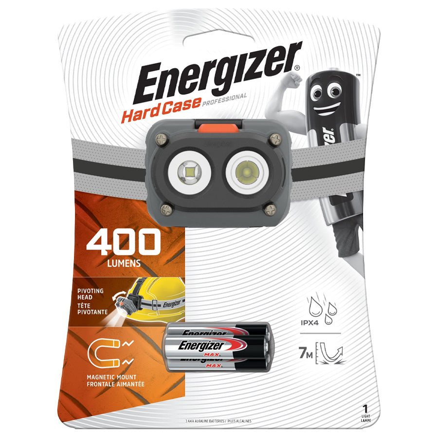 Energizer Hard Case Pro Magnet Headlamp 400 Lumens Соронзтой толгойн гэрэл
