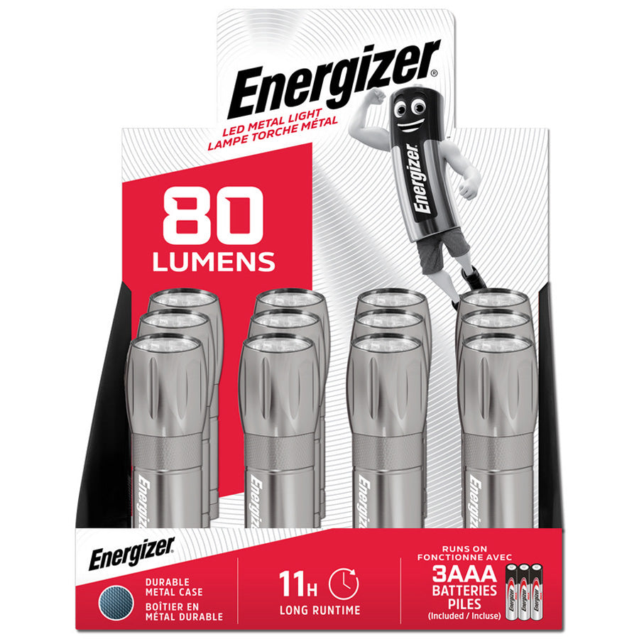 Energizer LED Metal Light 80 Lumens (3AAA) ЛЭД металл гар чийдэн (3ш ААА)