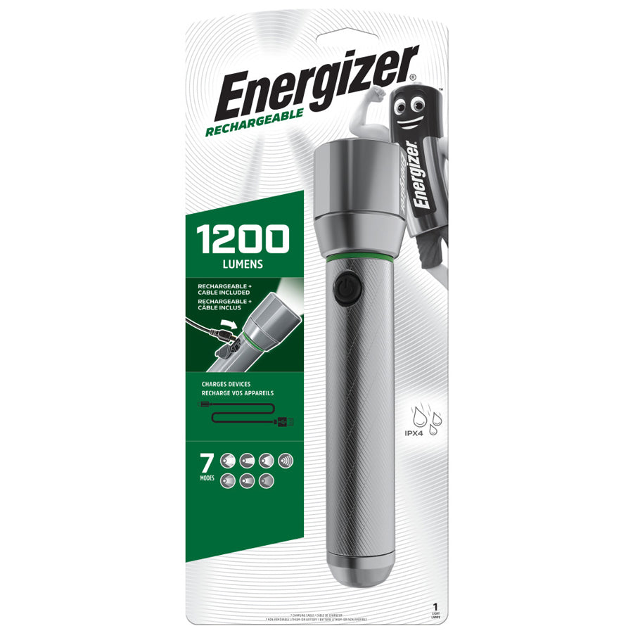 Energizer Recharge Metal Light 1200 Lumens Металл хийцтэй, цэнэглэдэг гар чийдэн