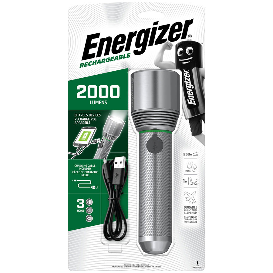 Energizer Rechargeable Light 2000 Lumens Маш тод тусгалтай цэнэглэдэг гар чийдэн