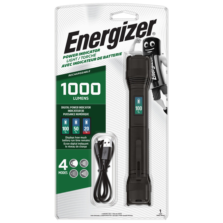 Energizer Power Indicator Light 1000 Lumens Зай хянах дэлгэцтэй, тод тусгалтай, гар чийдэн