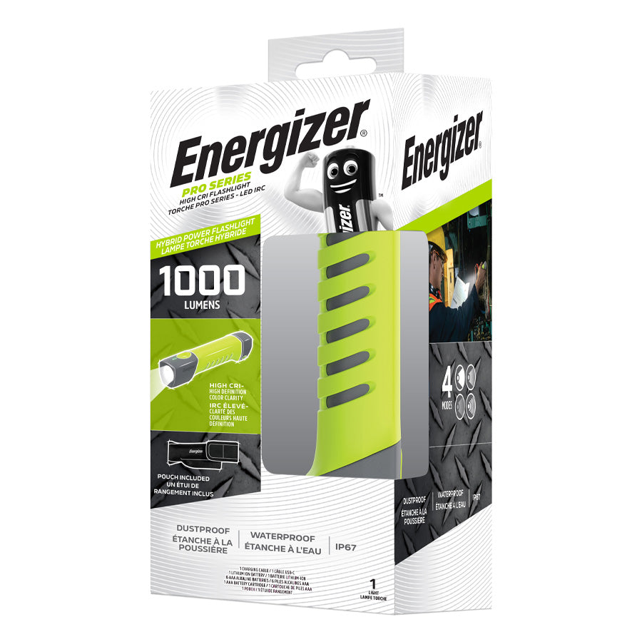 Energizer Pro Series High CRI Flashlight 1000 Lumens (Hybrid) Өнгөний ялгарал тод харуулдаг гэрэл