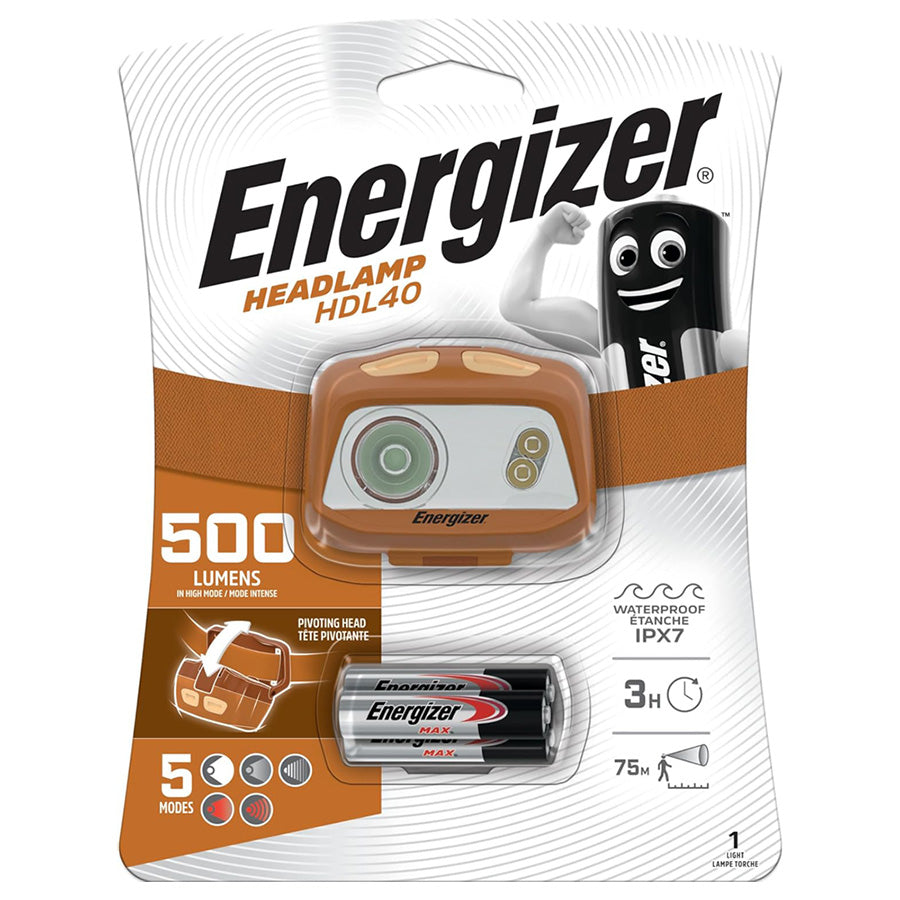 Energizer HDL40 Headlamp 500 Lumens Тод тусгалтай толгойн гэрэл