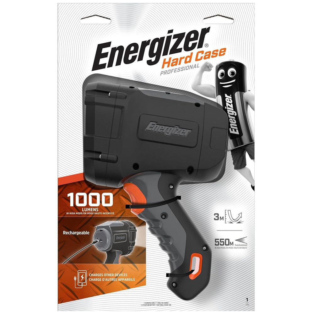 Energizer Hard Case Led Rechargeable 1000 Lumens Бат бөх гэртэй, цэнэглэдэг, тод тусгалтай гэрэл