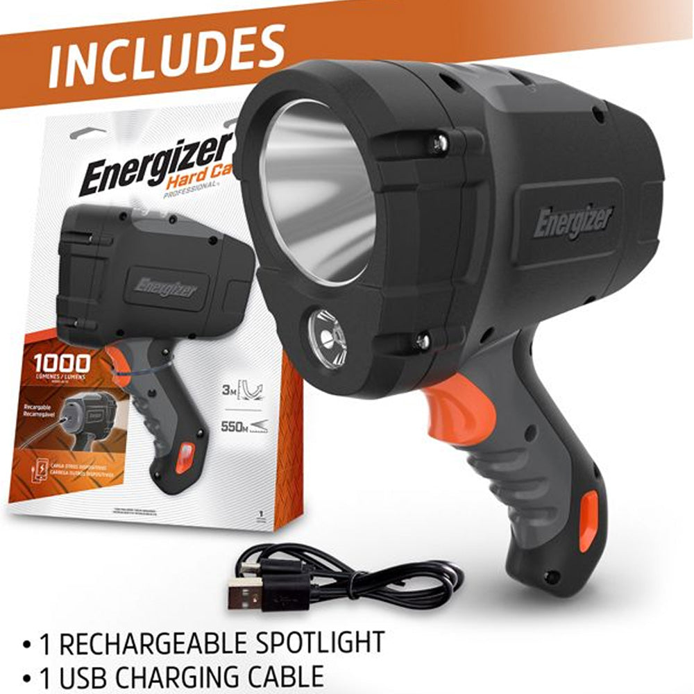 Energizer Hard Case Led Rechargeable 1000 Lumens Бат бөх гэртэй, цэнэглэдэг, тод тусгалтай гэрэл