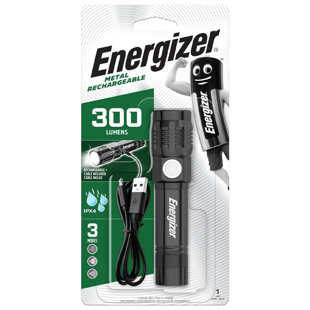 Energizer Metal Recharge Flashlight 300 Lumens Цэнэглэдэг металл гар чийдэн