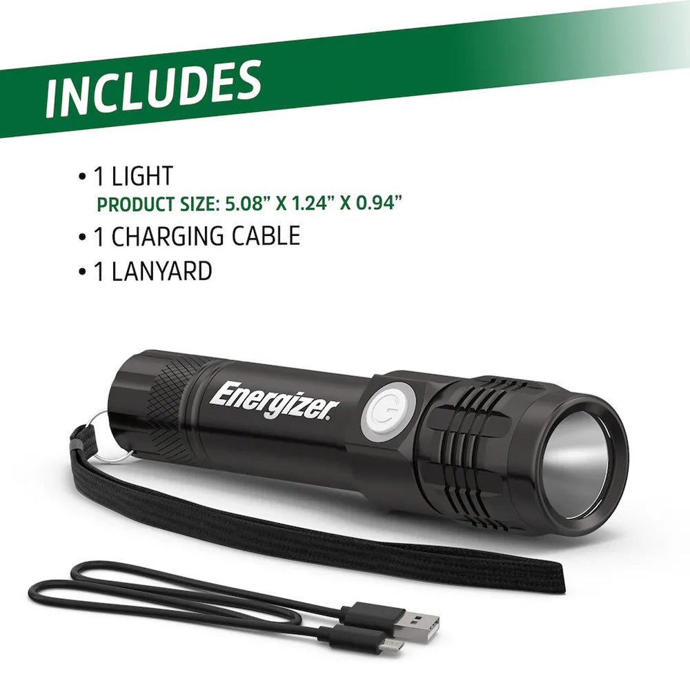 Energizer Metal Recharge Flashlight 300 Lumens Цэнэглэдэг металл гар чийдэн