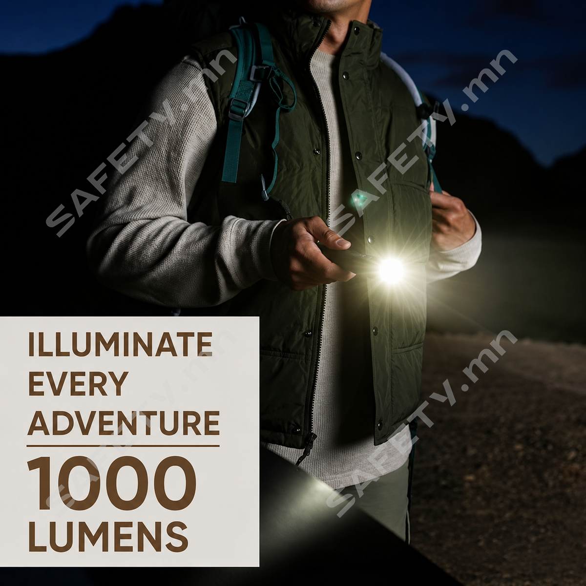 Energizer Jeep power rechargeable LED Flashlight 1000 Lumens Jeep цэнэглэдэг LED гар чийдэн – 1000 люмен гэрэлт