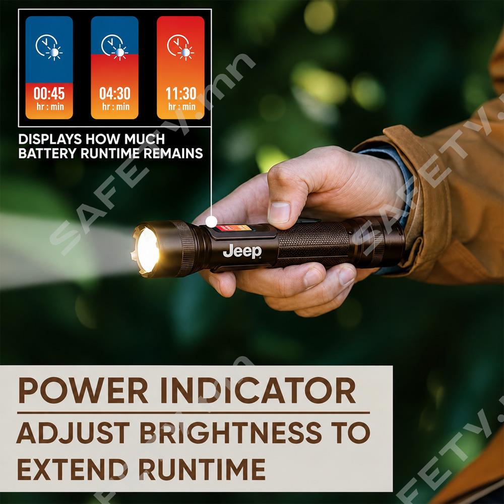Energizer Jeep power rechargeable LED Flashlight 1000 Lumens Jeep цэнэглэдэг LED гар чийдэн – 1000 люмен гэрэлт