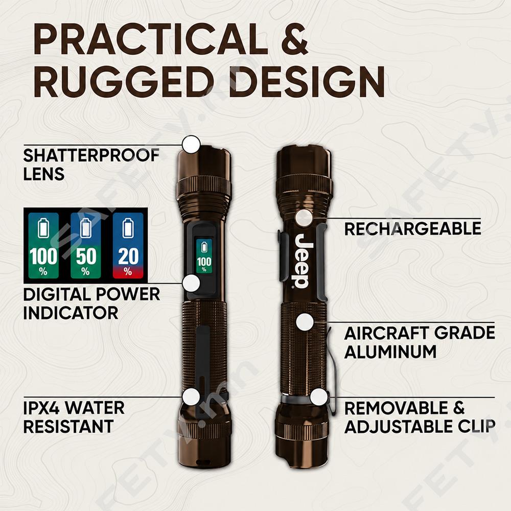 Energizer Jeep power rechargeable LED Flashlight 1000 Lumens Jeep цэнэглэдэг LED гар чийдэн – 1000 люмен гэрэлт